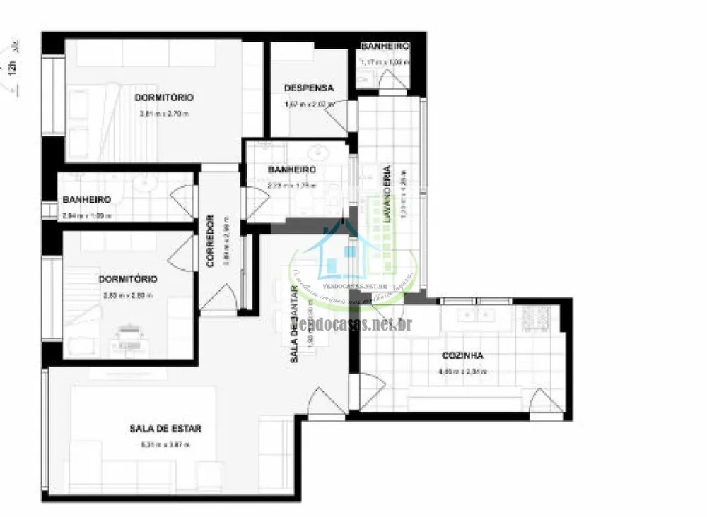 Apartamento, 2 quartos, 83 m² - Foto 8