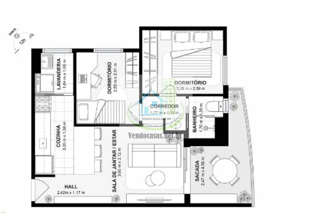 Apartamento, 2 quartos, 52 m² - Foto 19