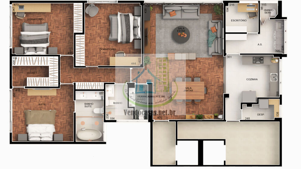 Apartamento, 3 quartos, 180 m² - Foto 4