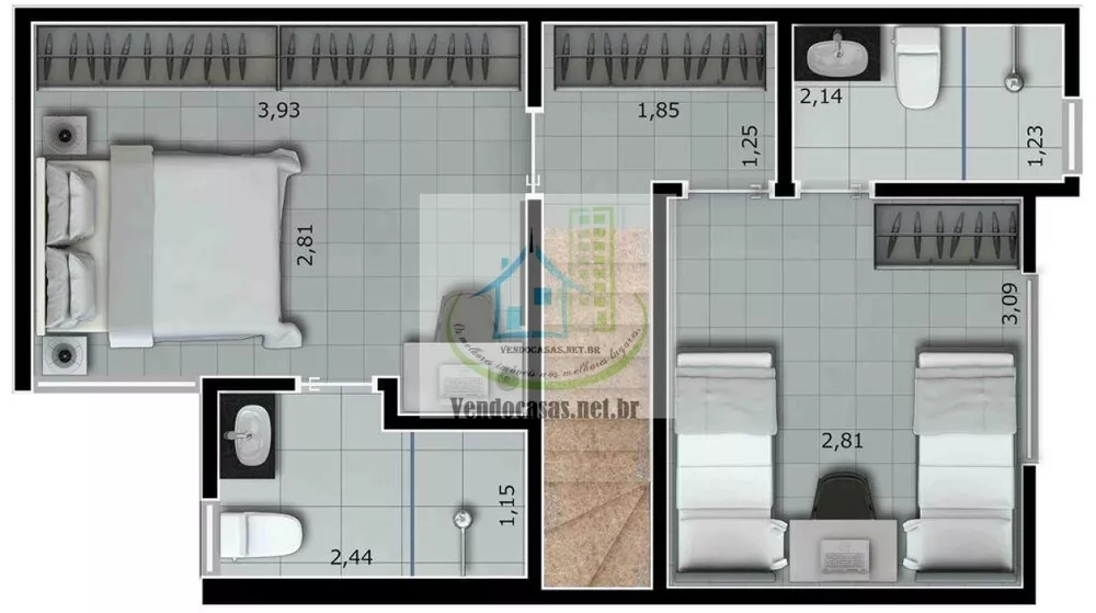 Casa de Condomínio à venda com 2 quartos, 75m² - Foto 1