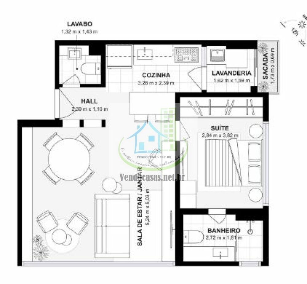 Apartamento, 1 quarto, 62 m² - Foto 4
