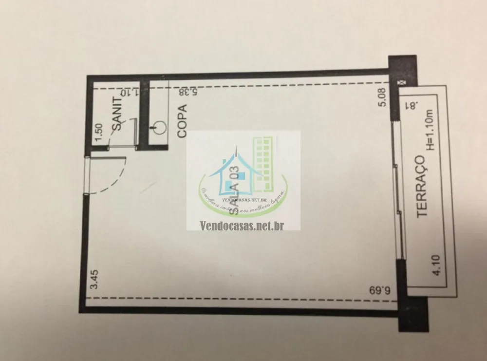 Sala-Conjunto, 41 m² - Foto 4