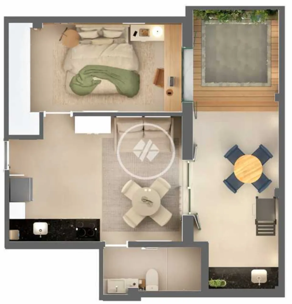 Apartamento, 1 quarto, 58 m² - Foto 8