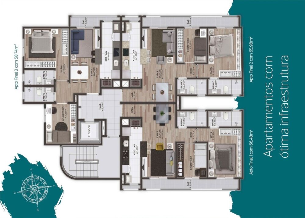 Apartamento, 2 quartos, 58 m² - Foto 14