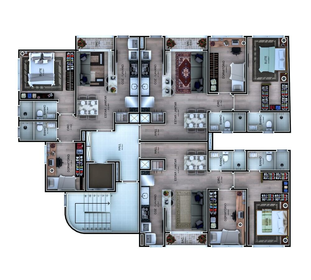 Apartamento, 2 quartos, 58 m² - Foto 9