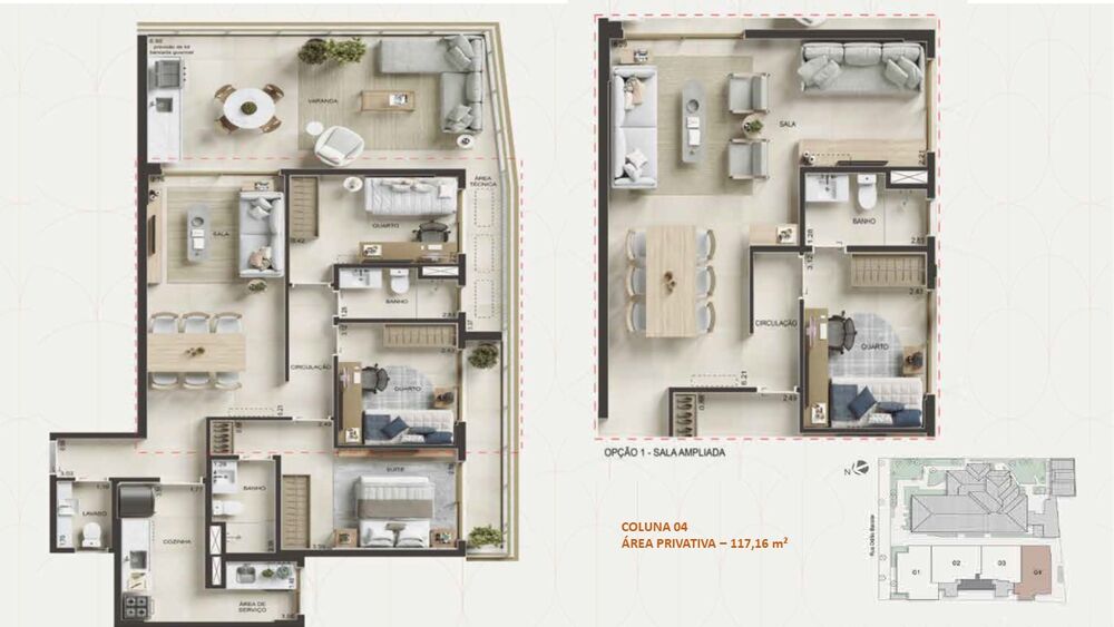 Apartamento à venda com 3 quartos, 117m² - Foto 14