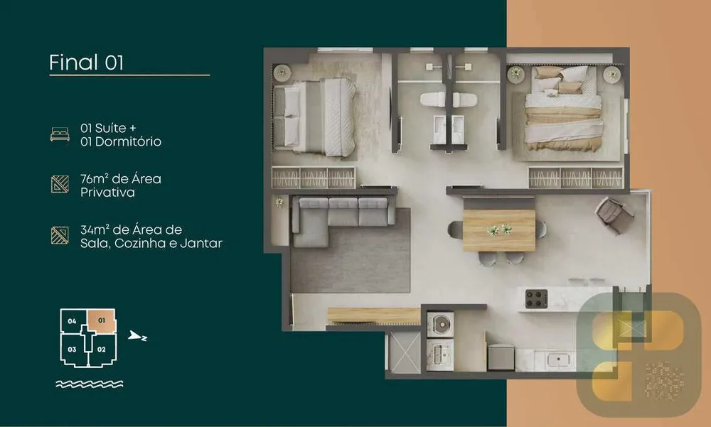 Apartamento, 2 quartos, 68 m² - Foto 10