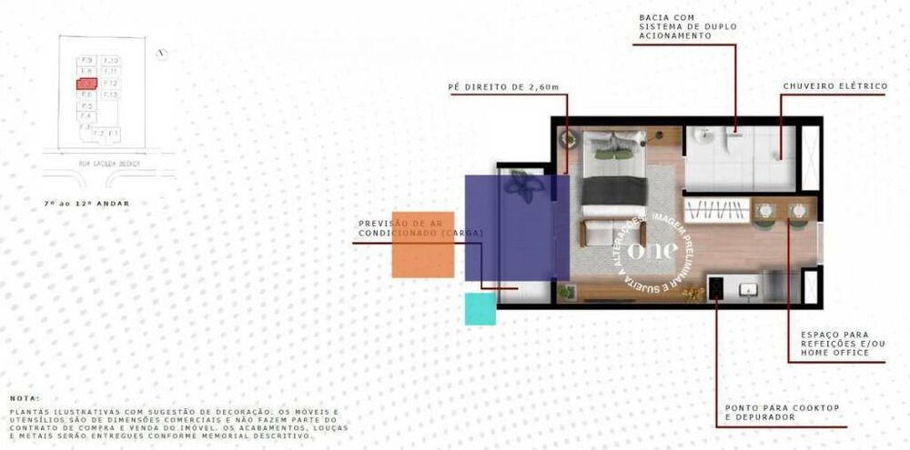 Kitnet-Studio, 26 m² - Foto 2