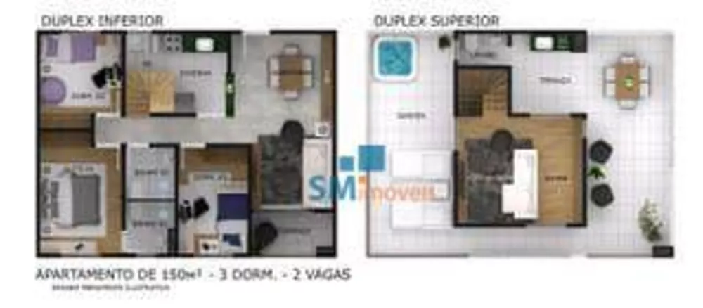 Cobertura à venda com 3 quartos, 150m² - Foto 1