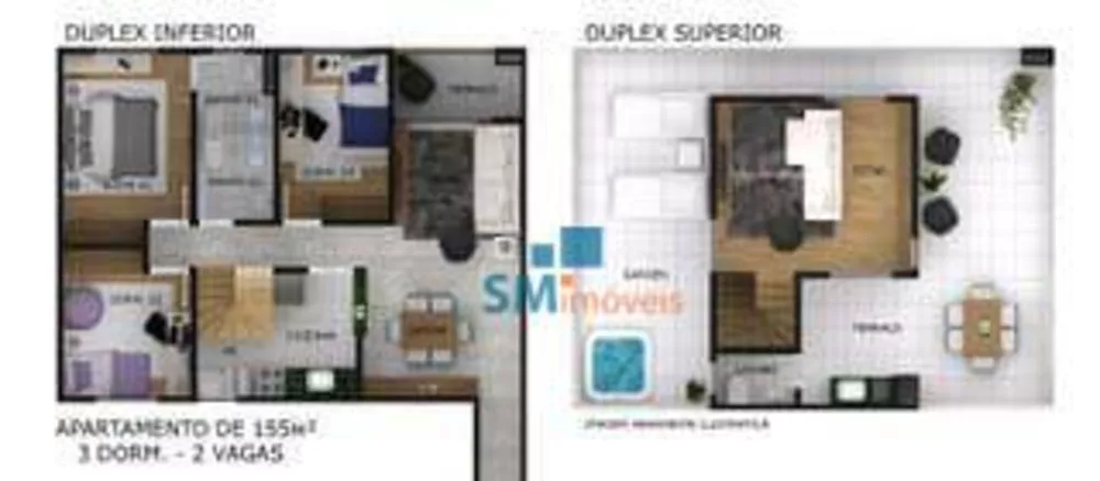 Cobertura à venda com 3 quartos, 150m² - Foto 2