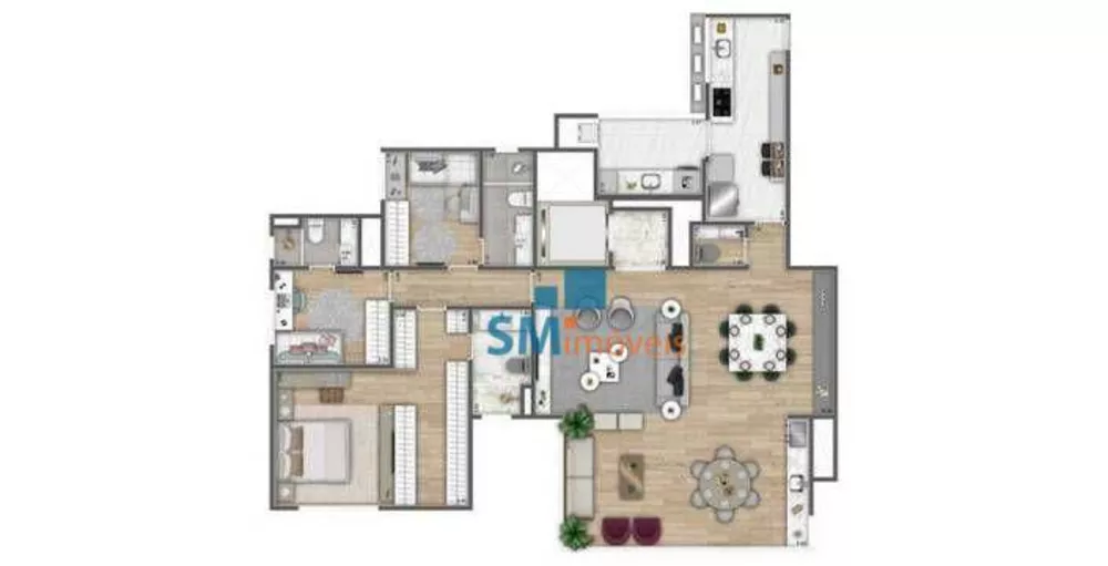 Apartamento à venda com 3 quartos, 155m² - Foto 6