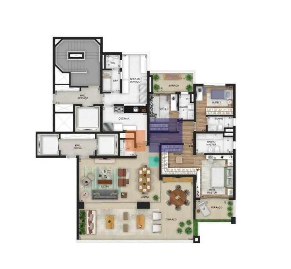 Apartamento, 3 quartos, 208 m² - Foto 12