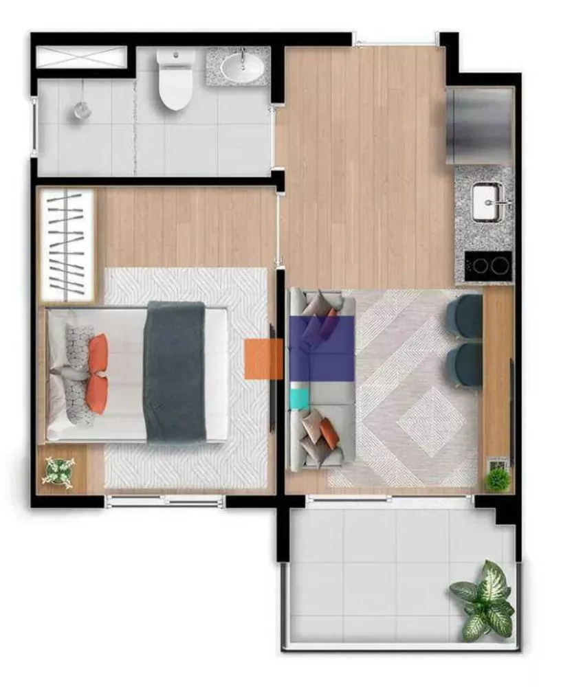 Kitnet e Studio à venda com 1 quarto, 28m² - Foto 2