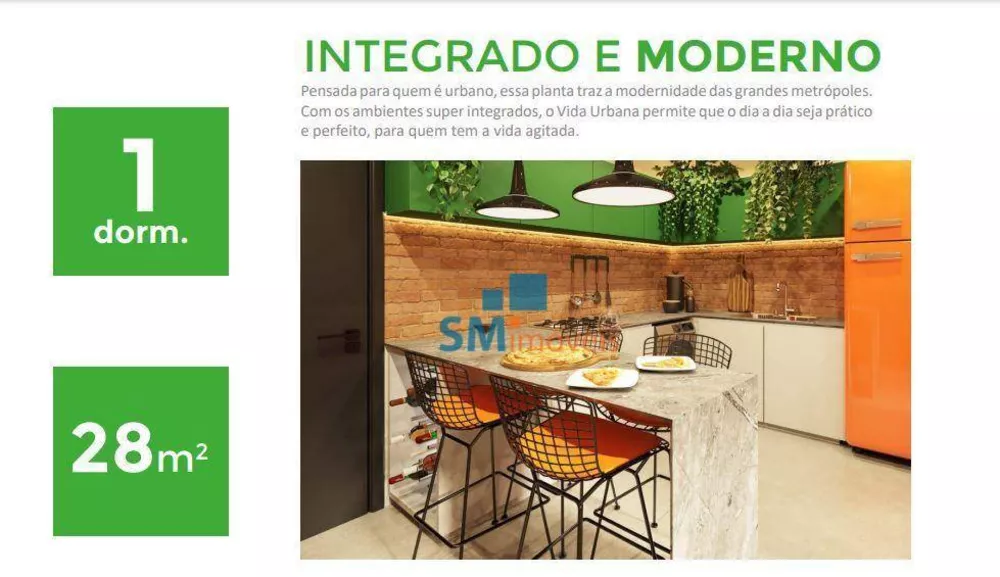 Apartamento à venda com 1 quarto, 28m² - Foto 4