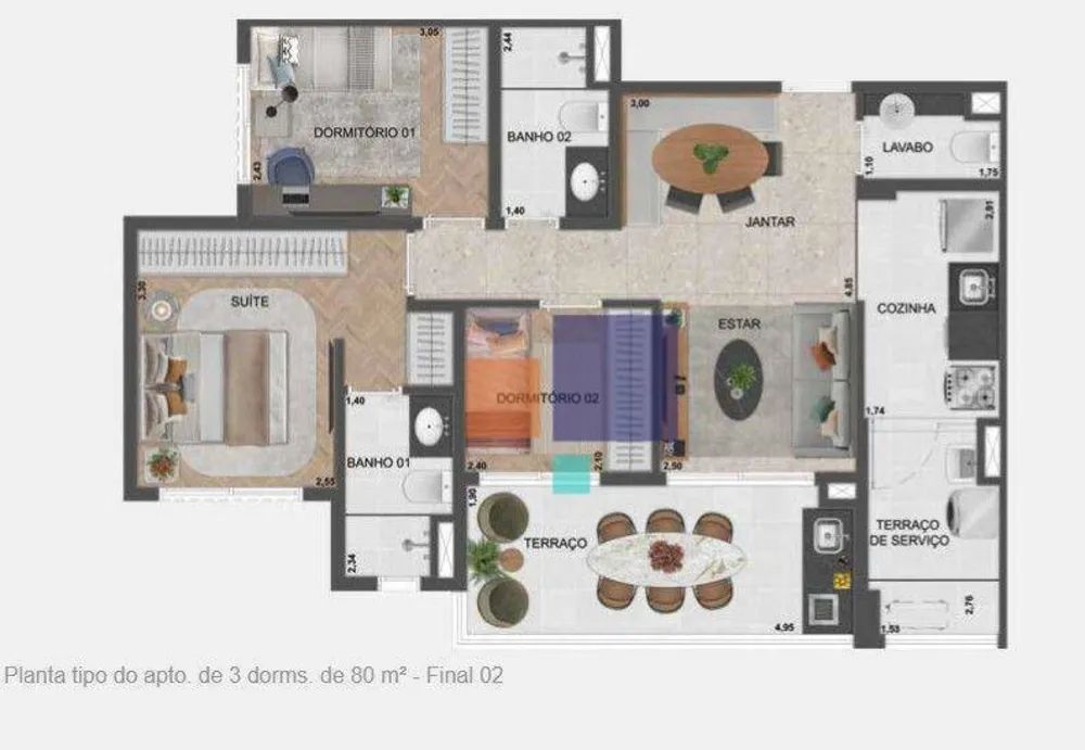 Apartamento, 1 quarto, 25 m² - Foto 2