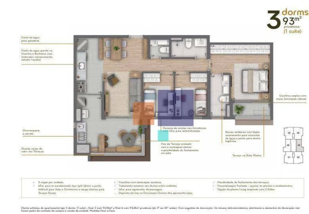 Apartamento, 3 quartos, 92 m² - Foto 6