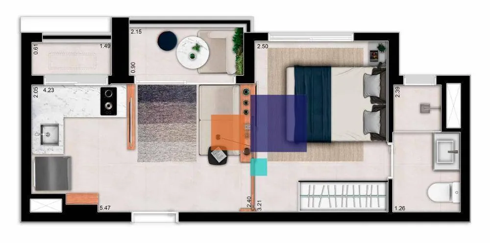 Apartamento, 1 quarto, 29 m² - Foto 12