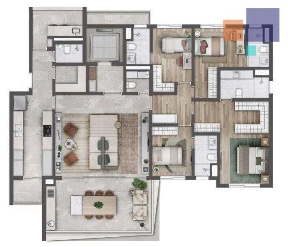 Apartamento, 4 quartos, 189 m² - Foto 6