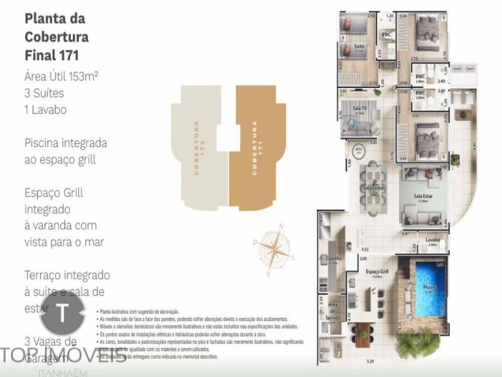 Apartamento, 2 quartos, 75 m² - Foto 2