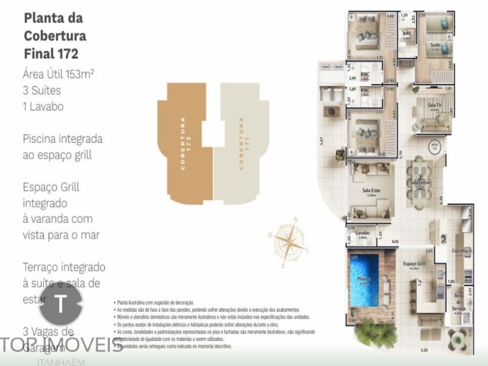 Apartamento, 2 quartos, 75 m² - Foto 3