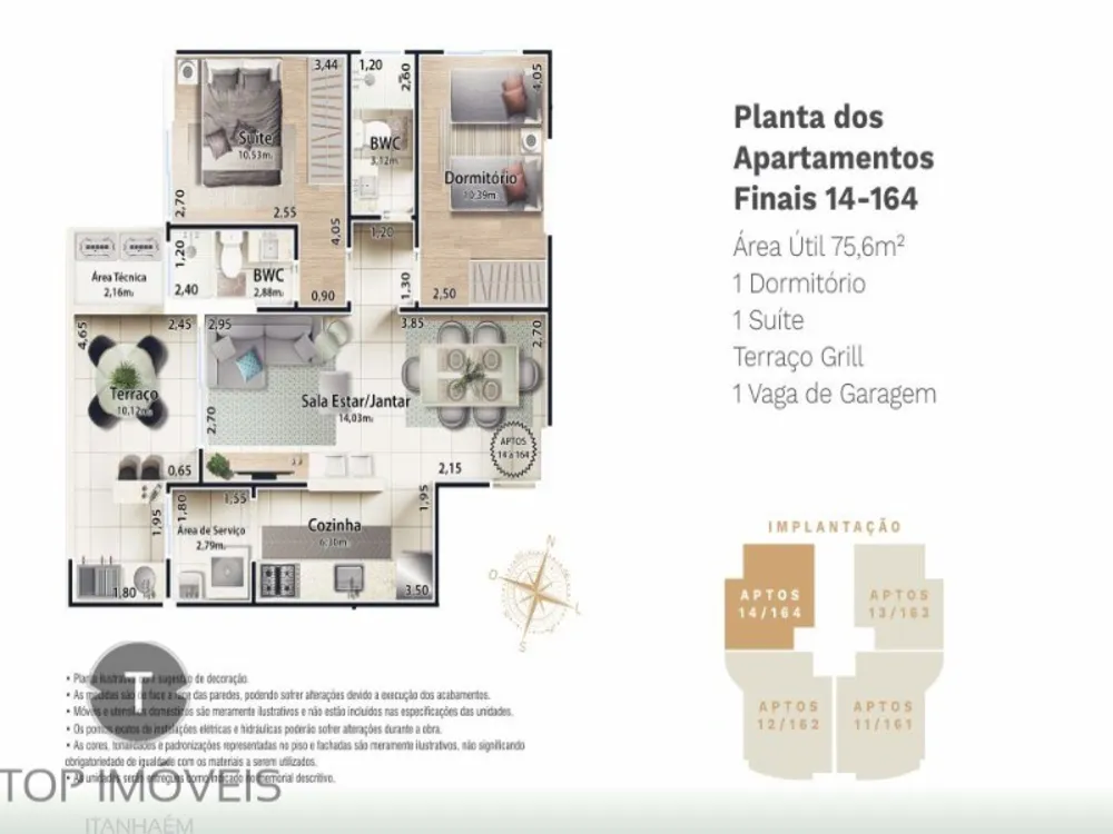 Apartamento, 2 quartos, 75 m² - Foto 14