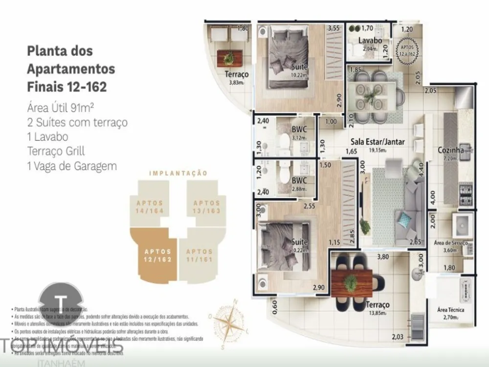 Apartamento, 2 quartos, 75 m² - Foto 15