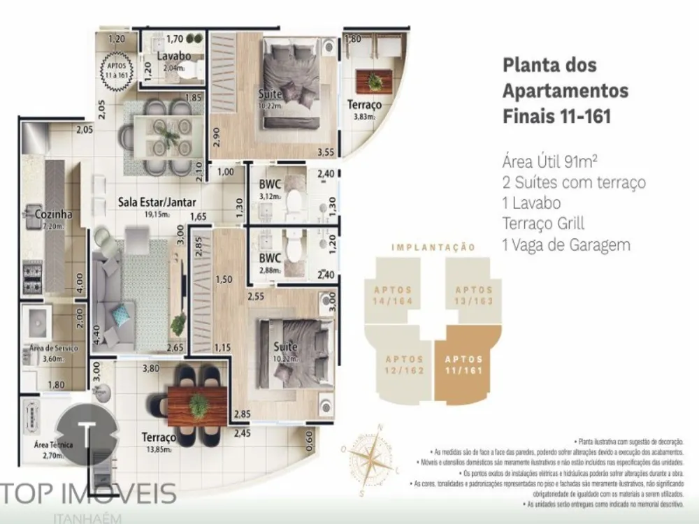 Apartamento, 2 quartos, 75 m² - Foto 19