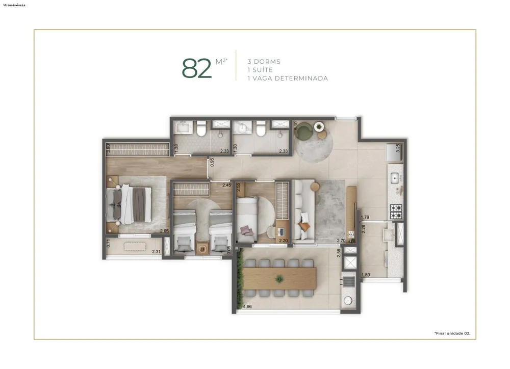 Apartamento, 3 quartos, 82 m² - Foto 14