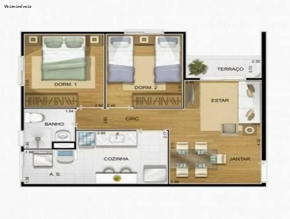 Apartamento, 2 quartos, 60 m² - Foto 17