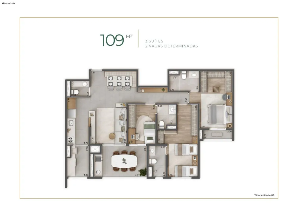 Apartamento, 3 quartos, 109 m² - Foto 14