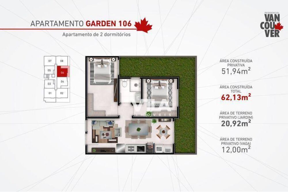 Apartamento à venda com 2 quartos, 51m² - Foto 5