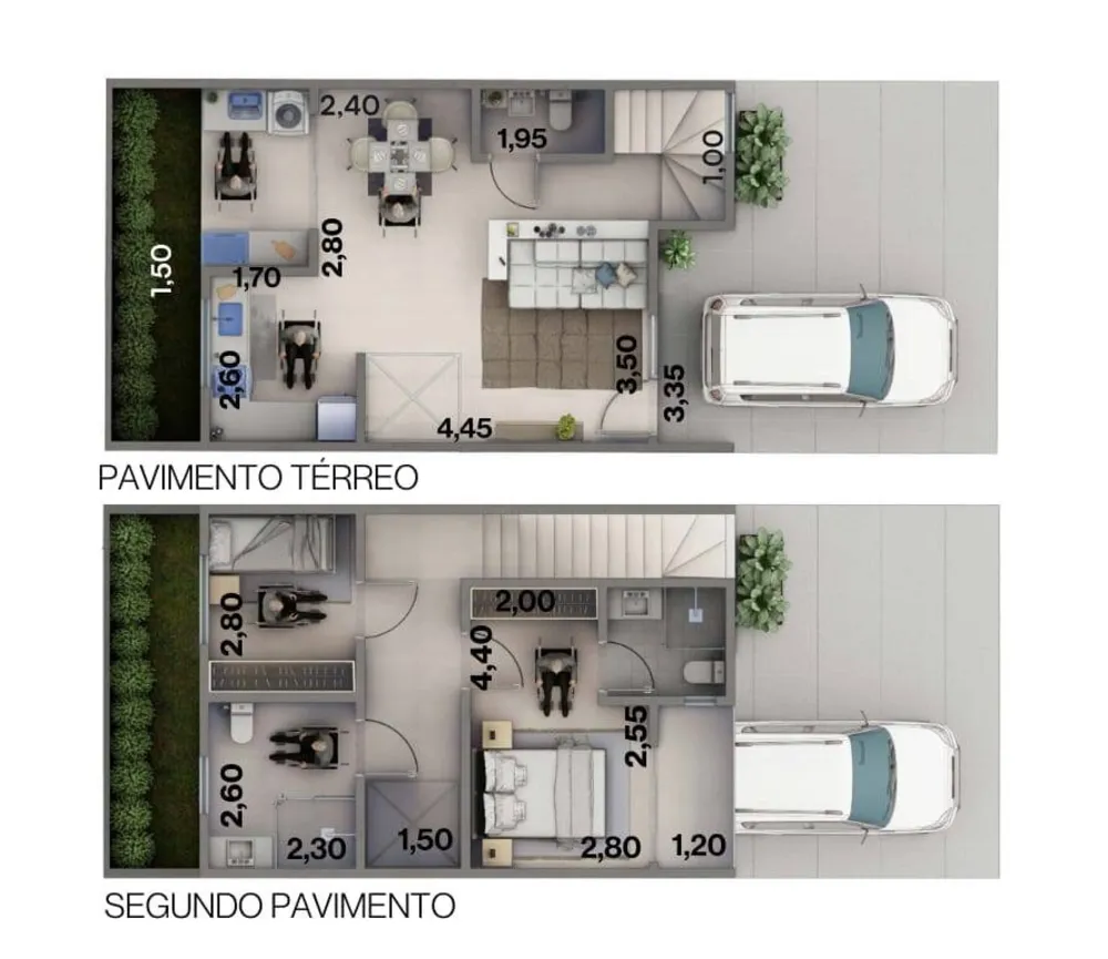 Casa, 2 quartos, 80 m² - Foto 11