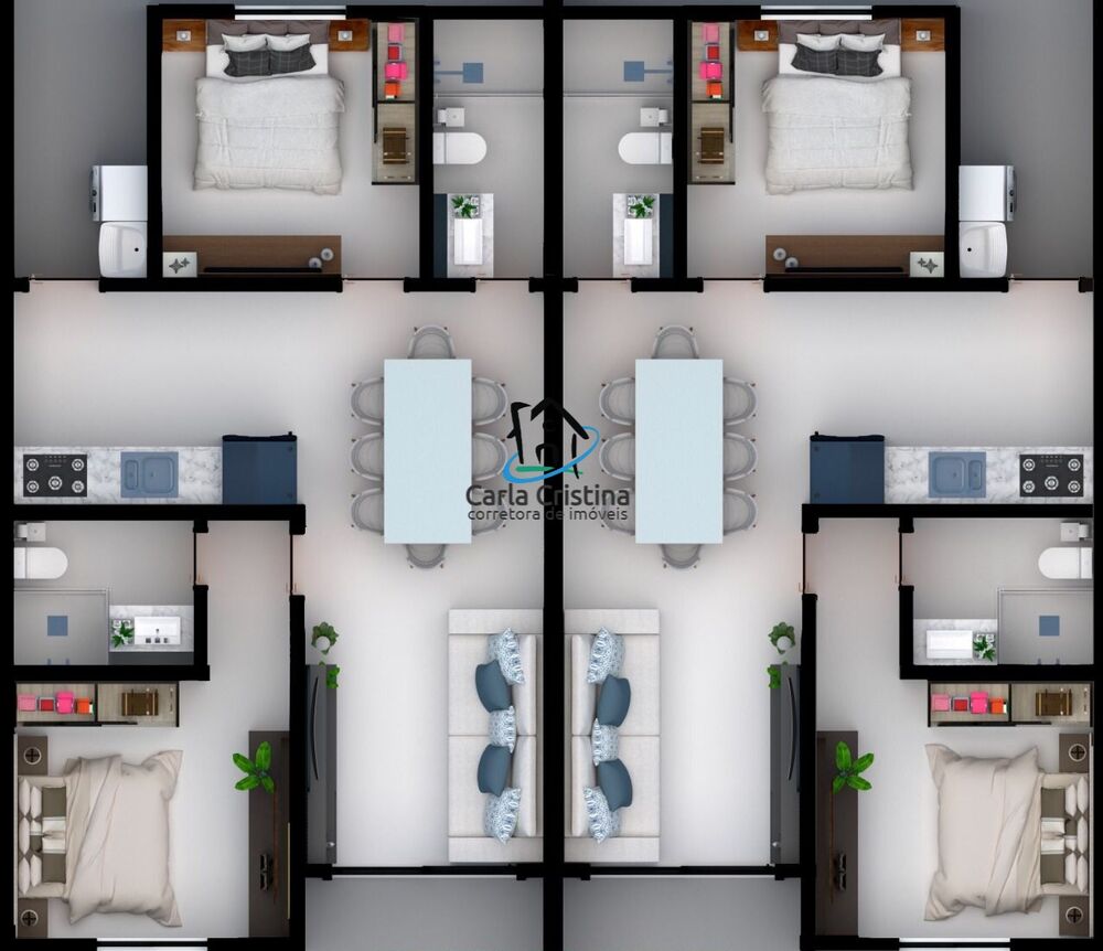 Casa, 2 quartos, 54 m² - Foto 4