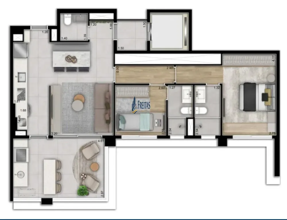 Apartamento, 3 quartos, 88 m² - Foto 16