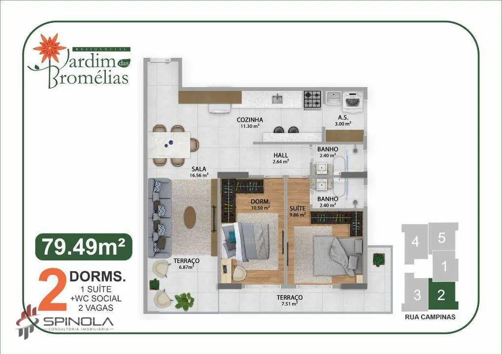 Apartamento, 2 quartos, 79 m² - Foto 8