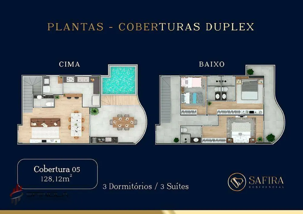 Cobertura, 3 quartos, 149 m² - Foto 14