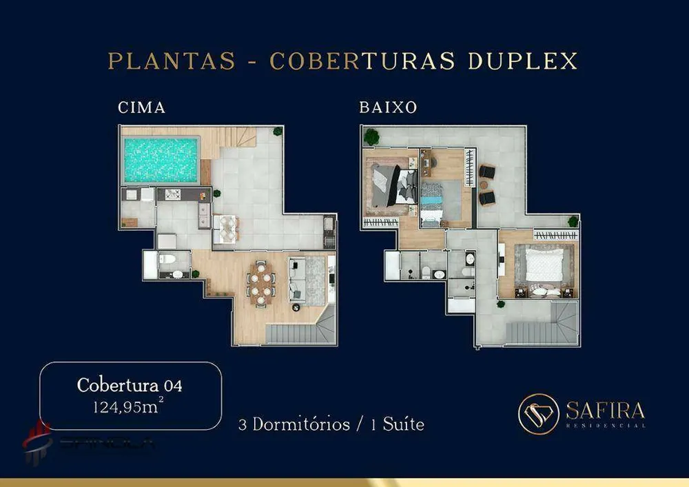 Cobertura, 3 quartos, 149 m² - Foto 13