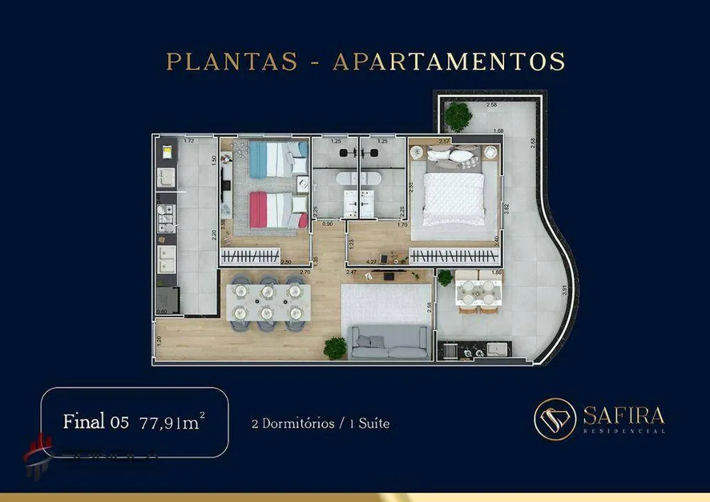 Cobertura, 3 quartos, 149 m² - Foto 11