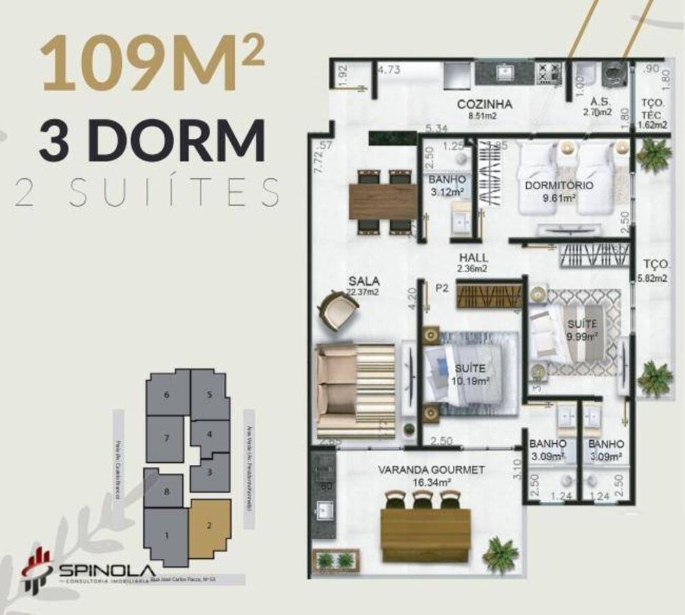 Apartamento, 2 quartos, 97 m² - Foto 2