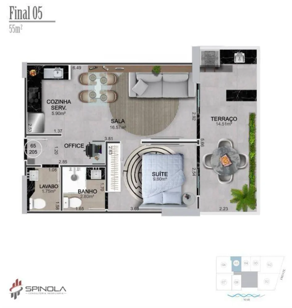 Cobertura, 2 quartos, 114 m² - Foto 3
