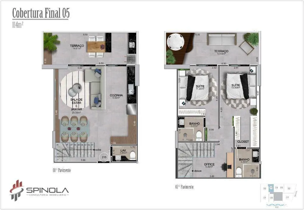 Cobertura, 2 quartos, 114 m² - Foto 16