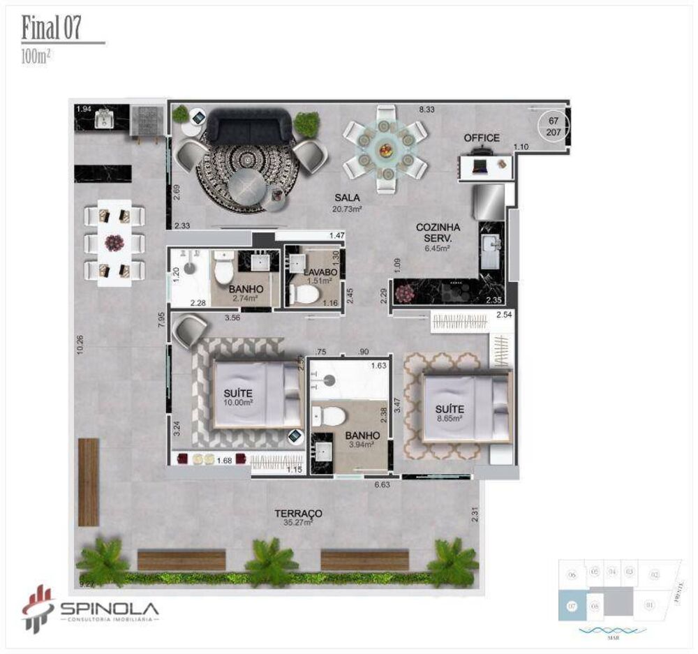 Cobertura à venda com 3 quartos, 194m² - Foto 2