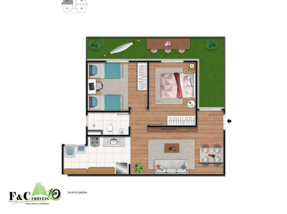 Apartamento, 2 quartos, 44 m² - Foto 12
