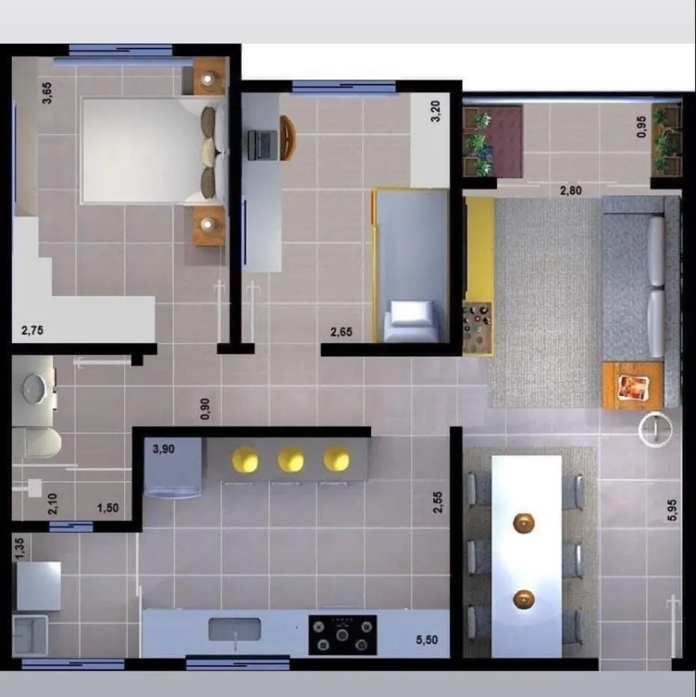 Apartamento, 2 quartos, 66 m² - Foto 8