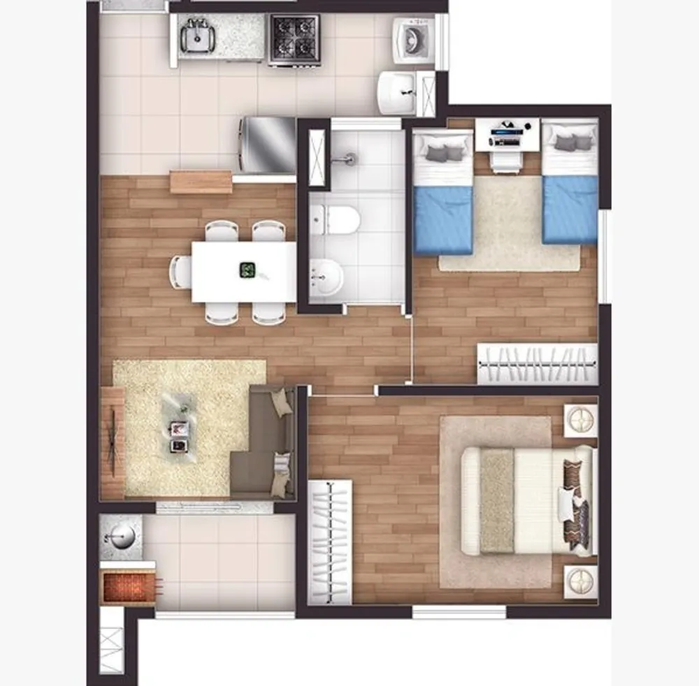 Apartamento, 2 quartos, 50 m² - Foto 8