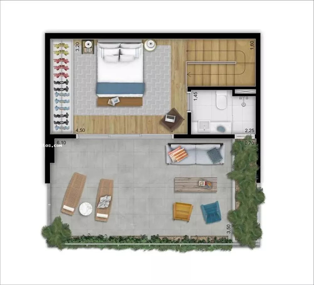 Apartamento, 1 quarto - Foto 7