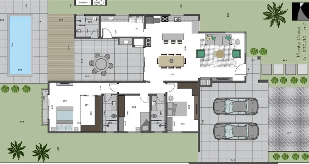 Casa, 3 quartos, 230 m² - Foto 4