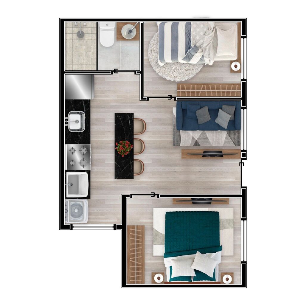 Apartamento, 2 quartos, 40 m² - Foto 8
