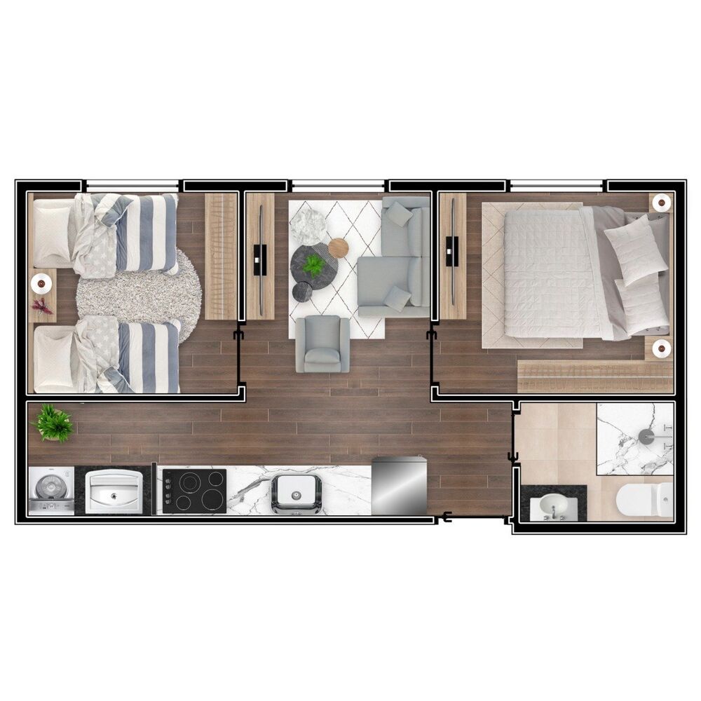 Apartamento, 2 quartos, 40 m² - Foto 7