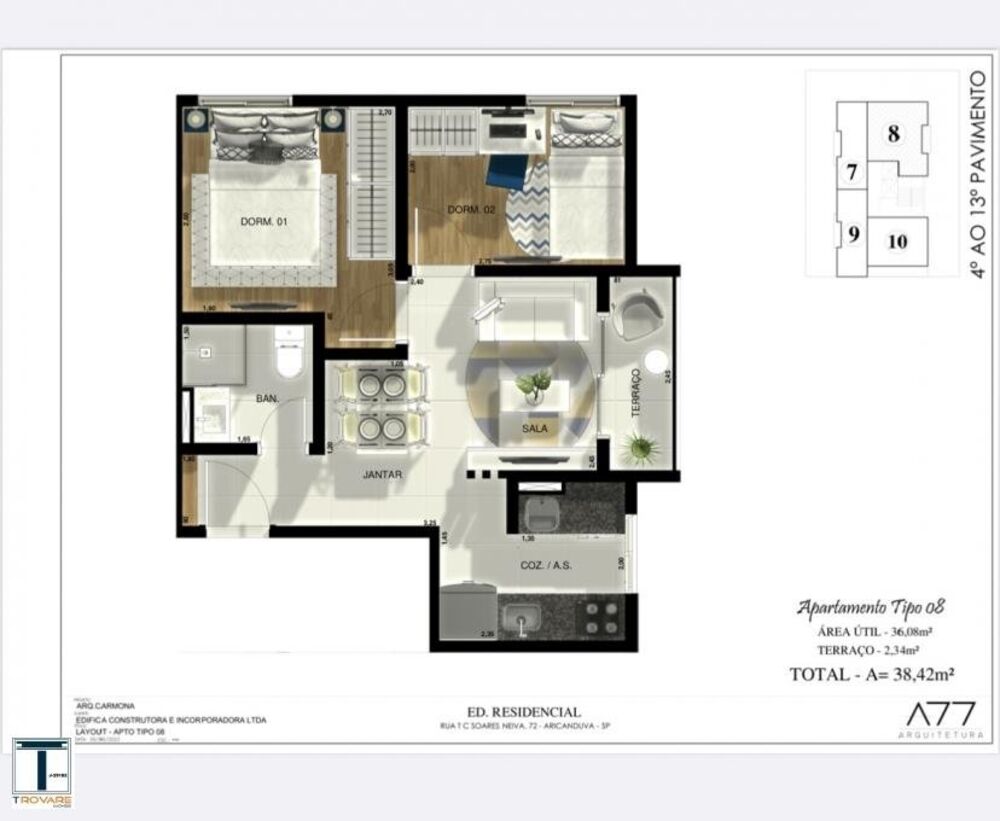 Apartamento à venda com 1 quarto, 26m² - Foto 15